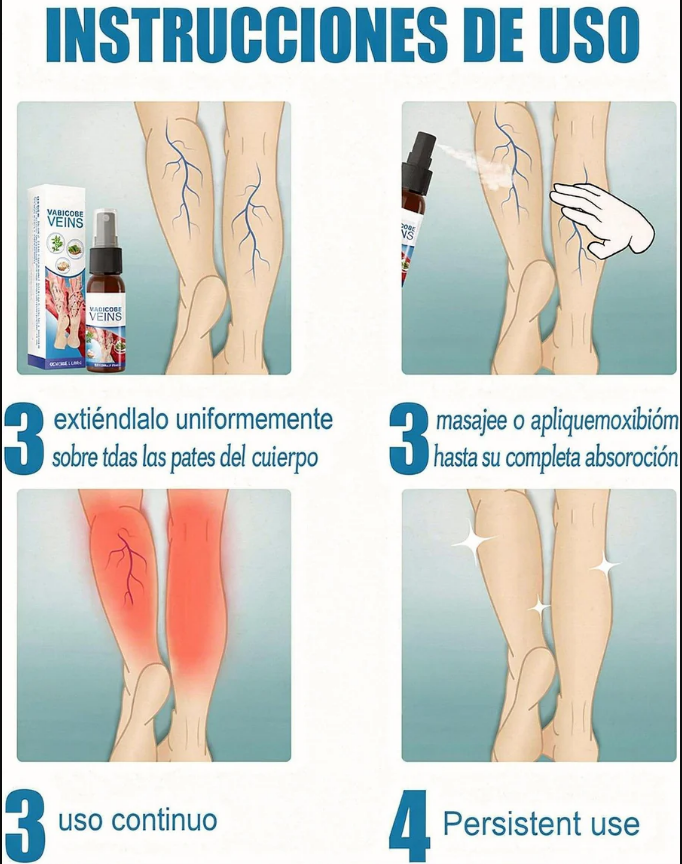 OFERTA ÚNICA 🔥 Spray Milagroso Para Venas Varicosas